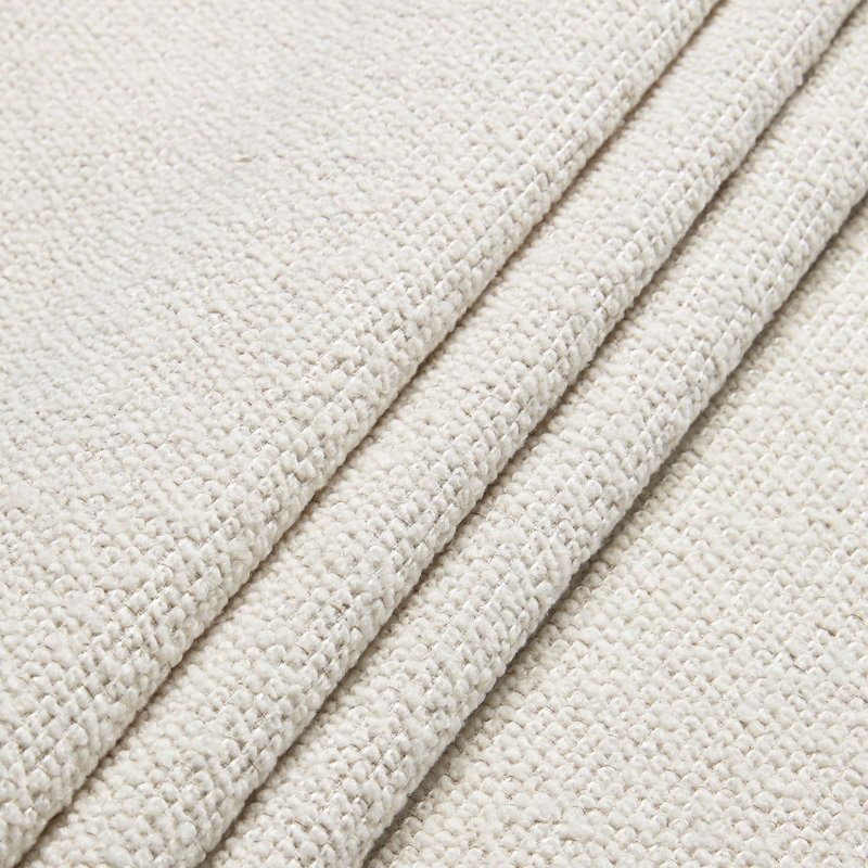 Grand lit avec revêtement blanc crème Boucle et tête de lit de 54 po, structure en métal, sans sommier, installation simple pour la chambre à coucher, design élégant et haut, ressort requis, installation rapide