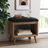 Polyester Upholstered Storage Bench-426035795