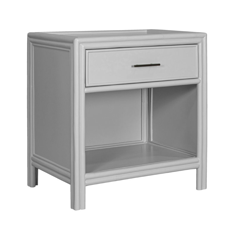 Table de chevet 1 tiroir Clara Collection, Gris clair