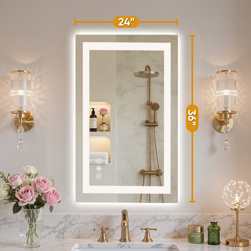 Miroir de salle de bain Moxon, 24 po x 36 po