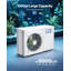 Aquarium Chiller 150 gallons, refroidisseur d'eau 1/2 HP pour la culture hydroponique, refroidissement rapide pour aquarium, Axolotl, récif de corail, compresseur de réfrigération silencieux, évaporateur en titane, raccords complets