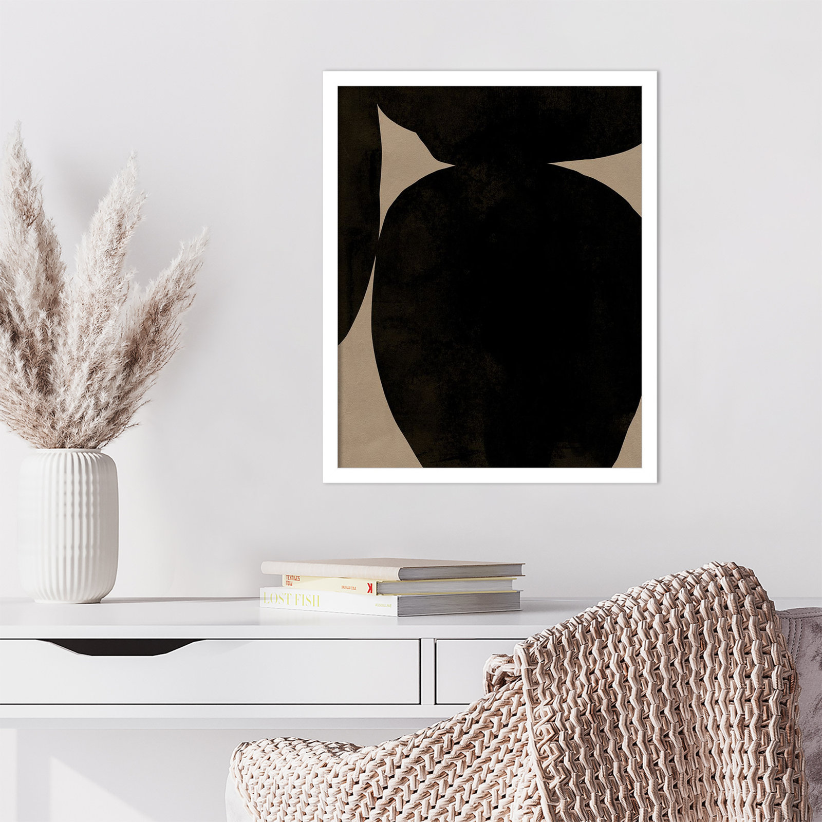 Heirloom Orbs II by Jacob Green, White, 21" H x 17" W x 1" D