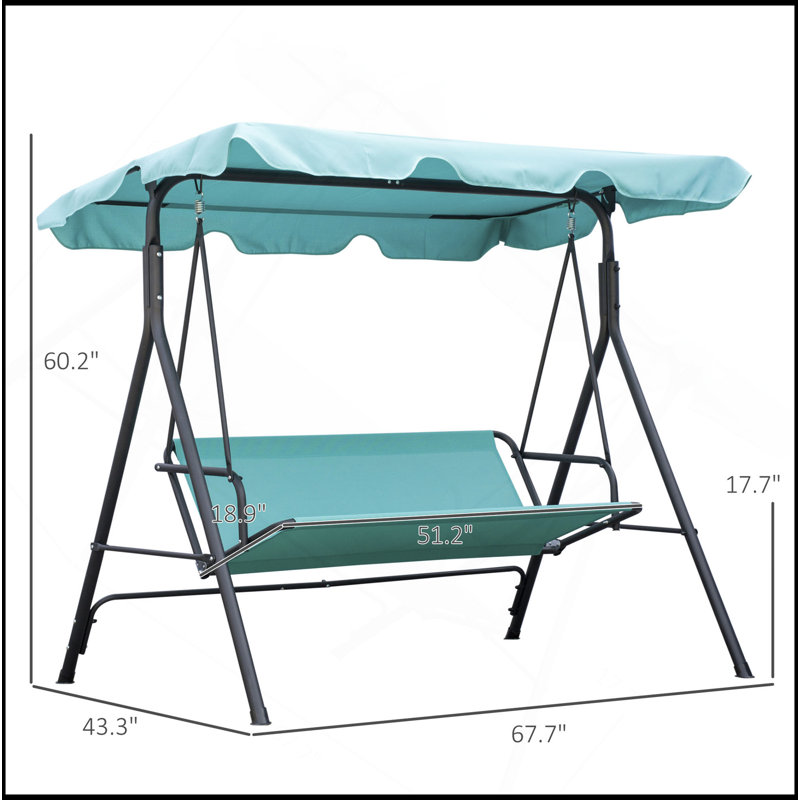 Balancelle Avalynn, Bleu, L 67,75 po