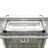 43" Propane Gas Fire Pit Table, 60000 BTU Rectangular Open Weave Wicker Fire Pit With Glass Wind Guard For Outside Patio Deck Garden Backyard-1421983690