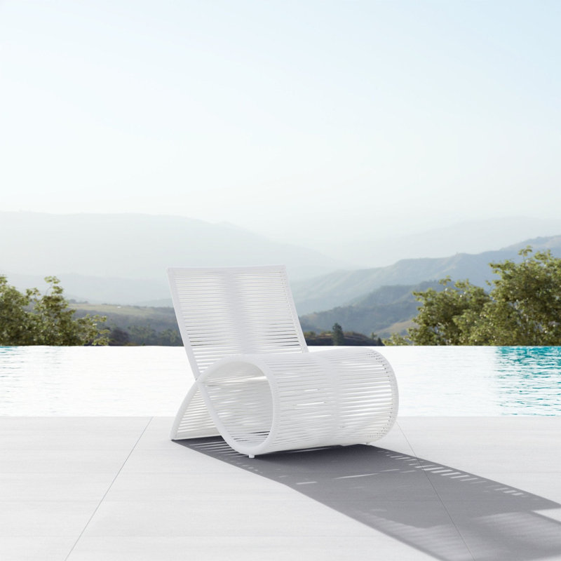 Wave Club Chair, Matte White