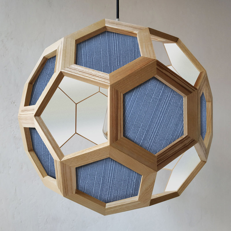 Chevalier 1 - Light Oil Pendant, Oak/Blue