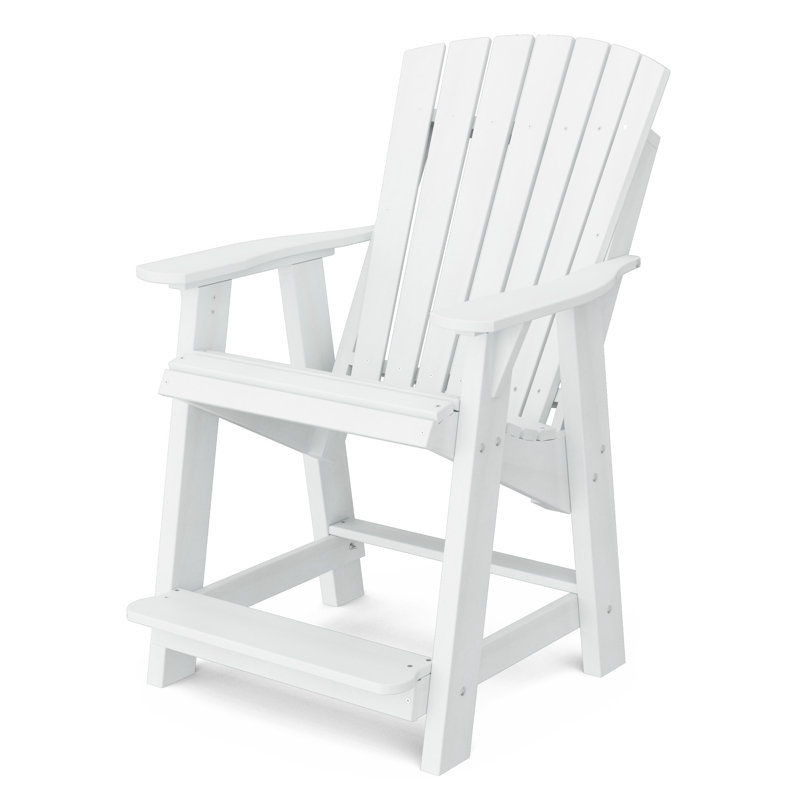 Heritage High Adirondack Chair, White