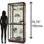 Jayden Lighted Curio Cabinet