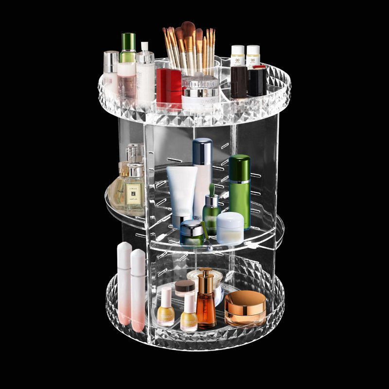 Organisateur de maquillage rotatif