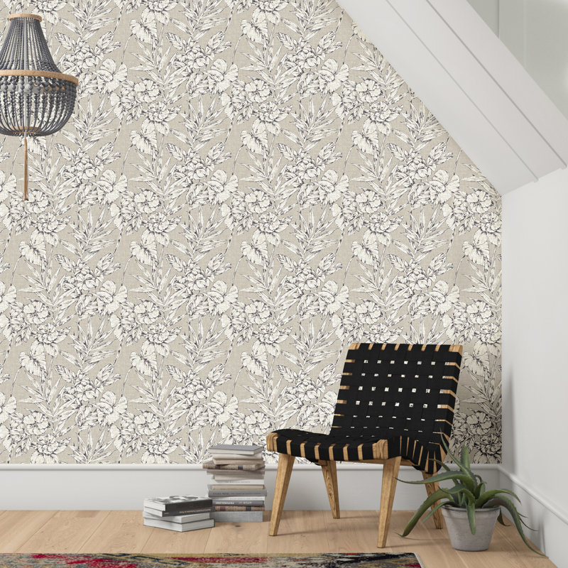 Rouleau de papier peint L 33 pi x l 20,5 po Ryker, Beige