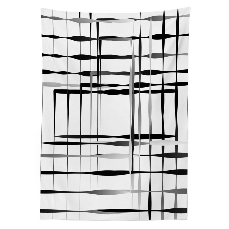 Modern Art Tablecloth, 70" L x 52" W