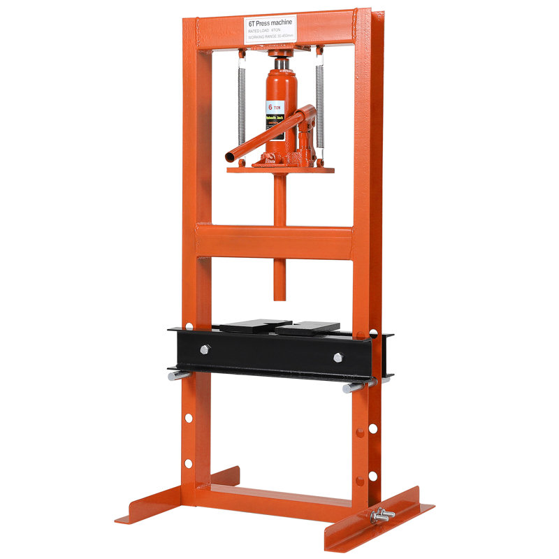 Presse d'atelier hydraulique 6 T / 12 T / 20 T - Presse à cadre en H robuste pour le garage avec plaques mobiles, hauteur réglable à 4 positions, capacité de 13 000 lb / 26 000 lb / 44 000 lb et qualité professionnelle
