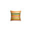 Yellow Stripes Feathers Pillow