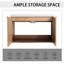 Meuble-lavabo moderne de 107 cm avec lavabo en résine et tiroir latéral - Étagère fonctionnelle en option