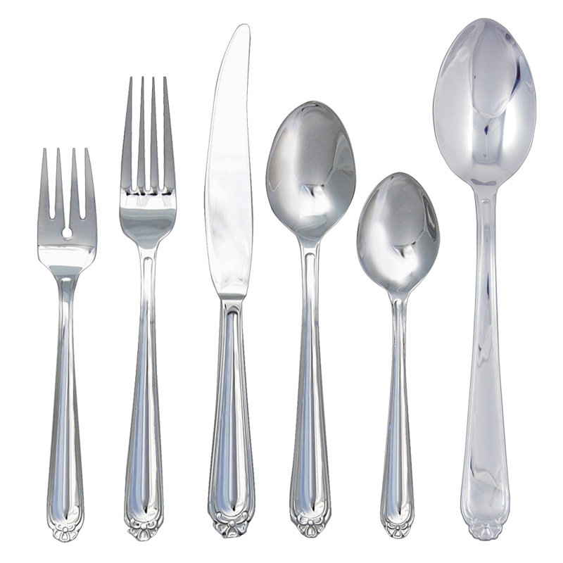 Ginkgo Bonnie Stainless Steel (18/0) Flatware Set - Service for 8
