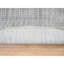 9 po x 9 po gris, motif transitionnel effacé ton sur ton, jacquard tissé à la main, laine et soie à base de plantes, tapis oriental