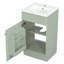 Meuble-lavabo 18 po avec lavabo, meuble-lavabo avec tablette de porte et tablette réglable, vert clair