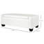 Banc rectangulaire, banc capitonné avec rangement