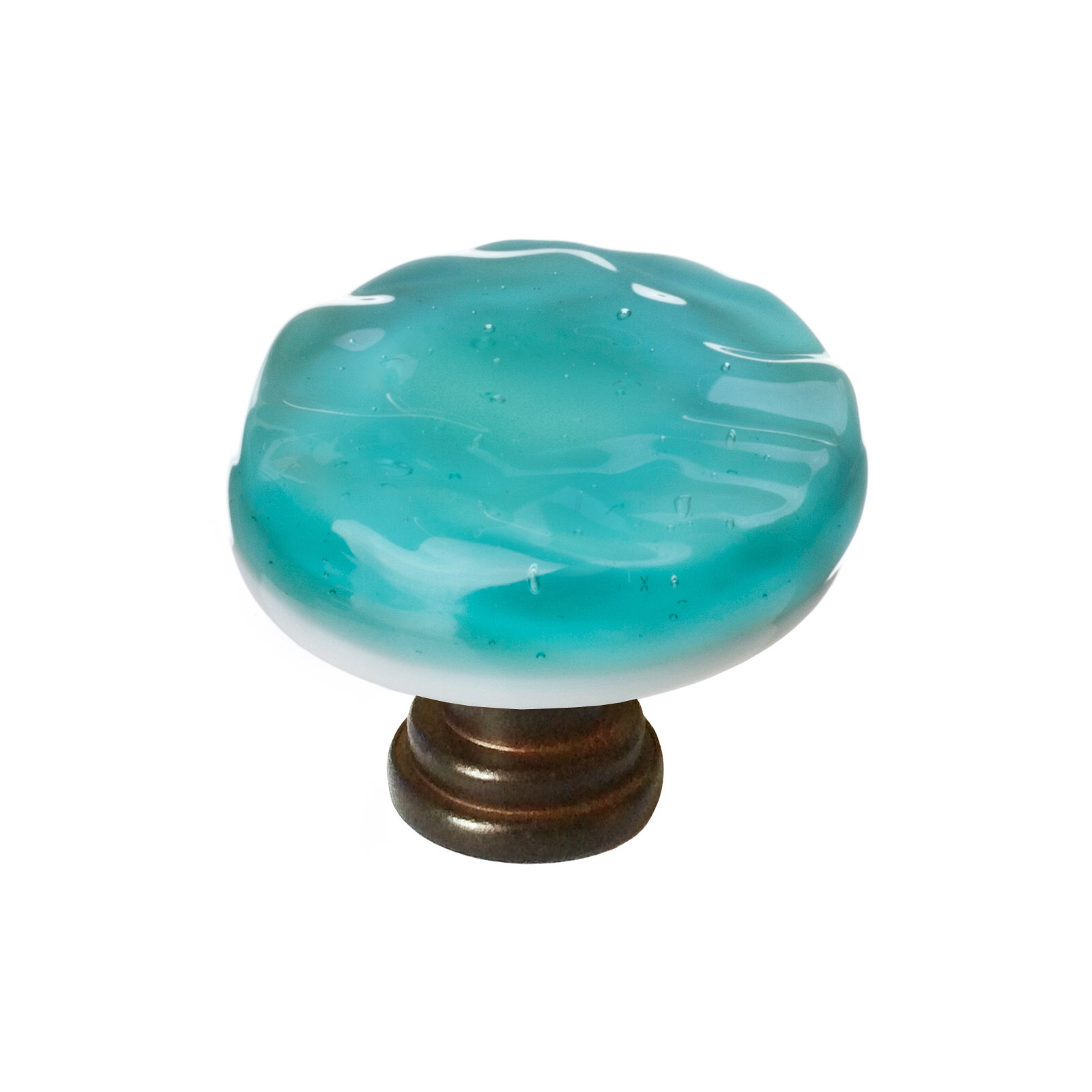 Glacier Mushroom Knob Knob, Oil Rubbed Bronze, Aqua