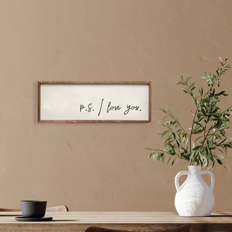 P.S. I Love You Script, H 4 po x l 12 po