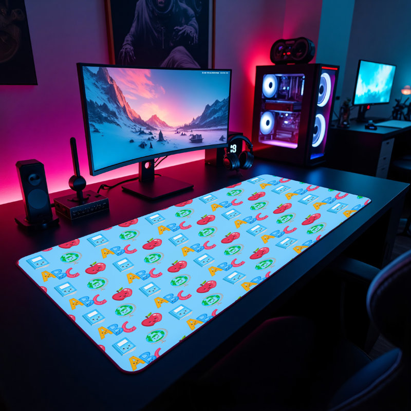 Polyester Desk Pad, 14.4x12.1