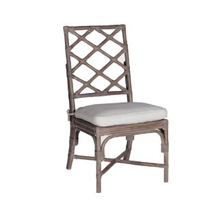 Fog Linen and White Finish Louis Cane Dining Chair For Sale