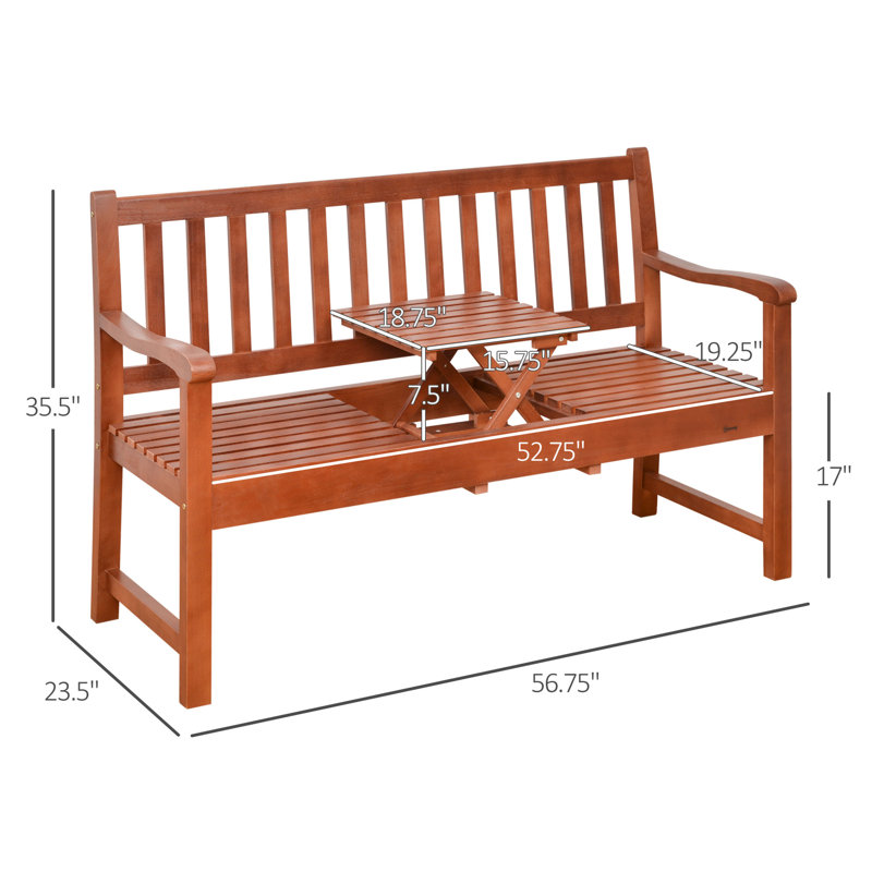 Banc de jardin en bois