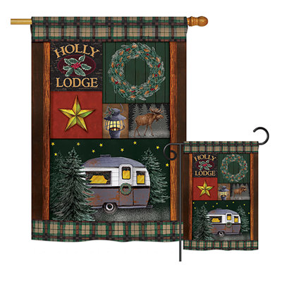 Double Sided Polyester Christmas Flag Set
