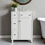 Meuble-lavabo 24 po avec lavabo en céramique, 2 tiroirs, 1 porte-1111648930