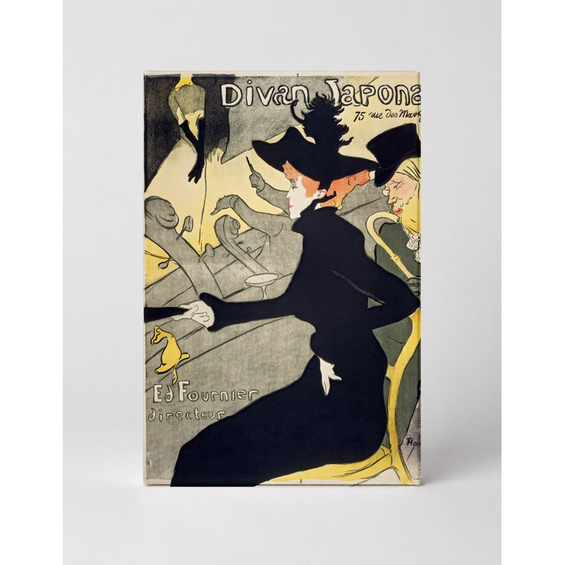 Divan japonais (1893) - Portrait, art mural sur toile, 30" W x 20" H
