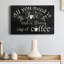«Strong Coffee», art textuel sur toile tendue-681408310