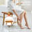 Teak Shower Bench, 20 x 14.3 x 17.9 in, 400 lbs Maximum Load Capacity Shower Chair Seat, Waterproof Wood Shower Stool with Storage Shelf Non-Slip Foot Pads