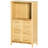 Storage Cabinet By - Maximize Function And Beauty Of Your Bathroom & Living Room With Multiple Shelves Doors, Natural Keep Well-organized