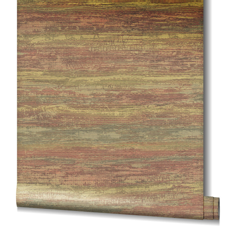 Energy Collection Grasscloth Effect Matte Wallpaper Roll, Red