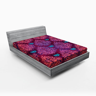 Microfiber Damask Fitted Sheet