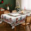 Nappe lavable en polyester motif bonhomme de neige pour décoration de Noël