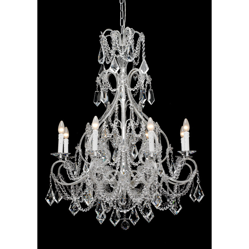 8 - Light Candle Style Empire Chandelier