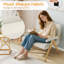 Causeuse avec accoudoirs et pieds en bois-1000427548