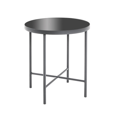 Glass Top End Table