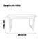 Bureau en bois massif à texture naturelle minimaliste-2035334487