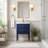Clara Collection Single Bathroom Vanity with Porcelain Top-143281766-228218494