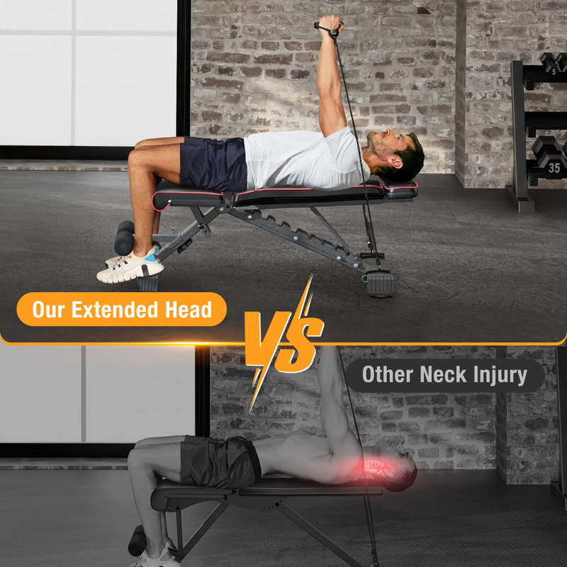 Adjustable foldable Incline Weight Lifting Gym Bench