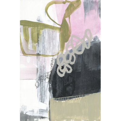 Nouveau Floral Design II - Wrapped Canvas Print
