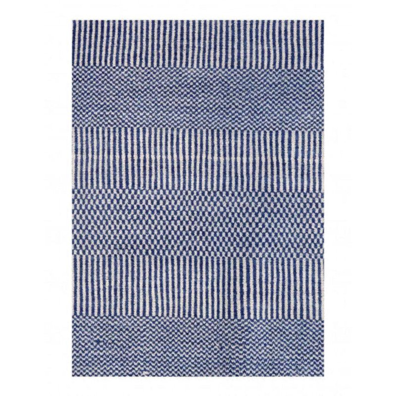 Striped Area Rug in Blue