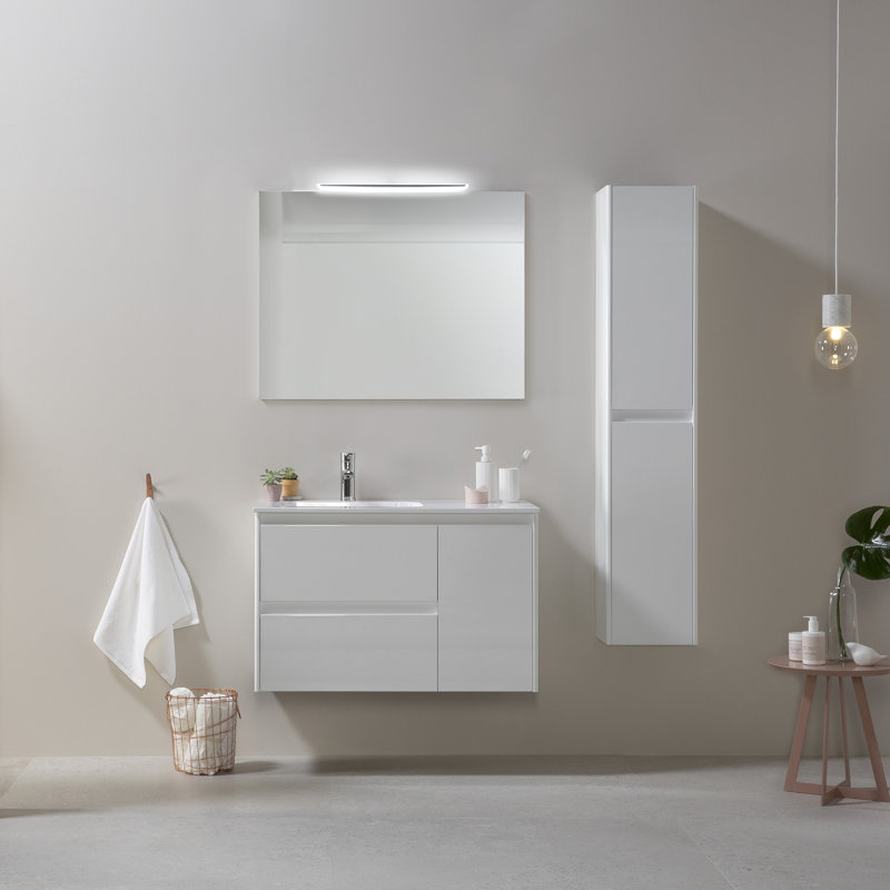 Ambra 35.6'' W Single Vanity, Matte White