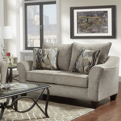 Camero Fabric 4-Piece Neutral Textured Living Room Sofa Set