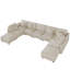 Canapé modulaire convertible 9 places en velours côtelé avec rangement, 7 coussins de dossier et 7 coussins décoratifs-1038867371