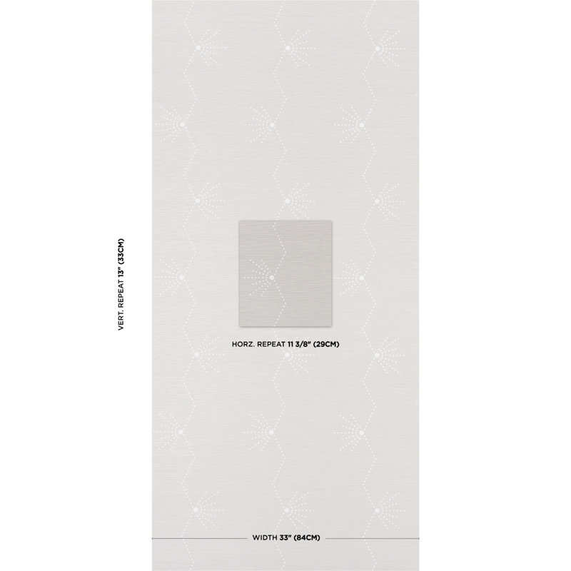 Royere Stripe Sisal Wallpaper, Gray