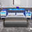 2 Pack Modern Nightstand With Charging Station, Bedside Tables With LED Light And Fabric Drawers For Enhanced Convenience-995464725
