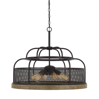 Troutman 6 - Light Dimmable Drum Chandelier
